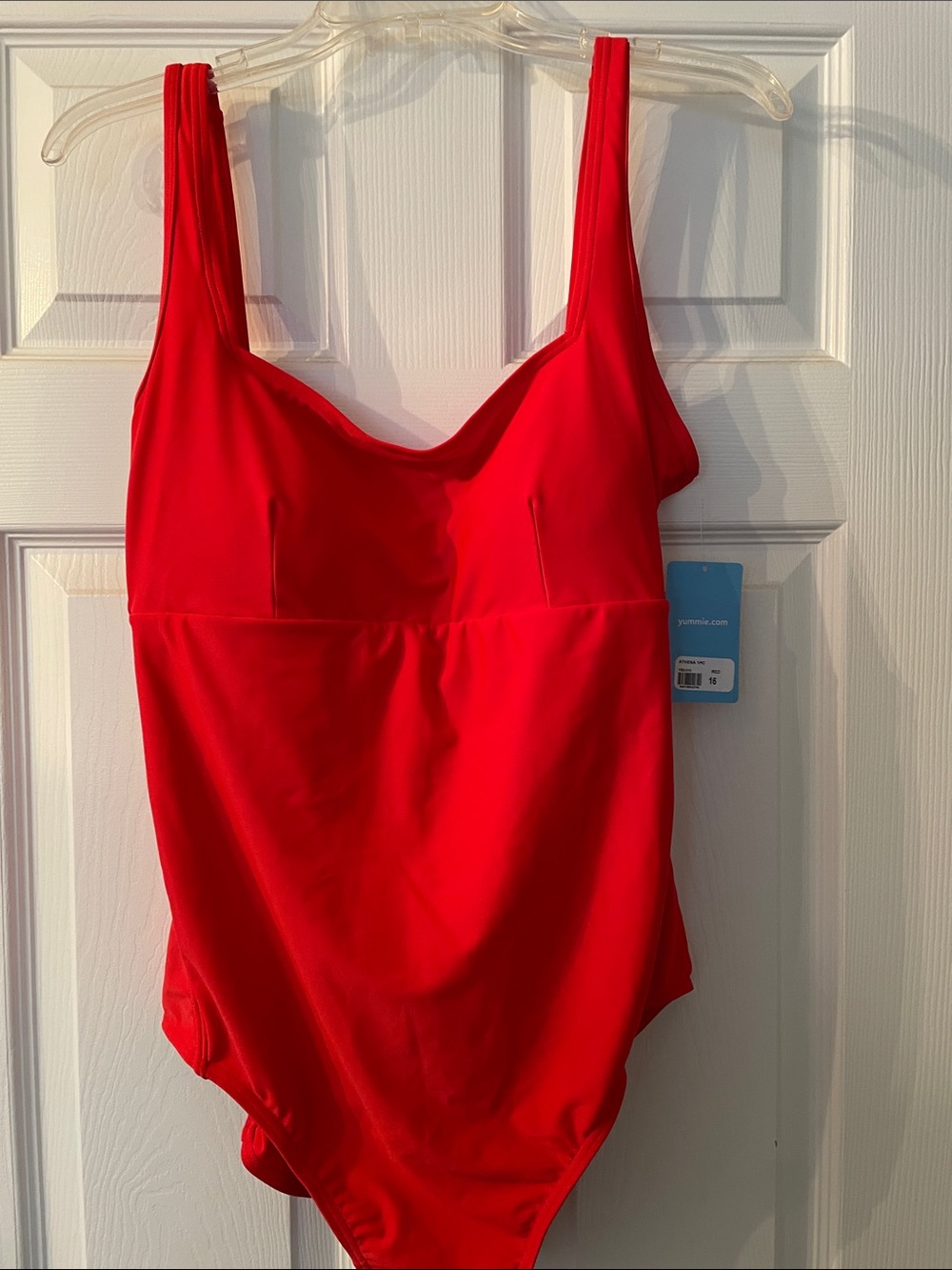 Yummie by Heather Thomson Red One-Piece Swim Suit
